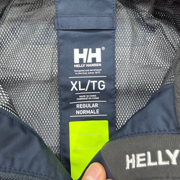 New Helly Hansen Crew Jacket Women's XL Navy Rain Coat PepsiCo Accelerator - Picture 3 of 10